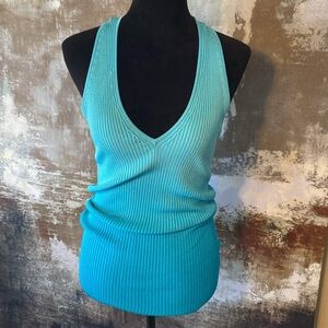 Sleeveless summer knit top
